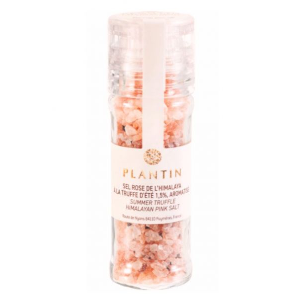 Moulin sel rose de l'himalaya à la truffe d'été 1,5% aromatisé 100g - Plantin
