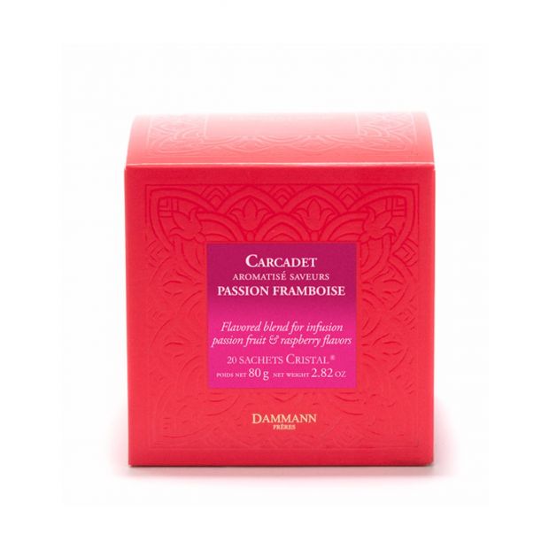 Carcadet passion framboise 20 sachets - Dammann frères