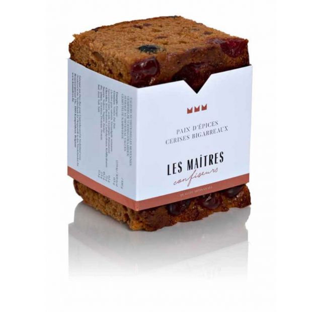 Pain d'Epices Cerises Bigarreaux 220 g - Les Maîtres Confiseurs