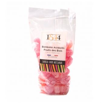 Sachet bonbons acidulés fruits des bois 160g - Confiserie 1844