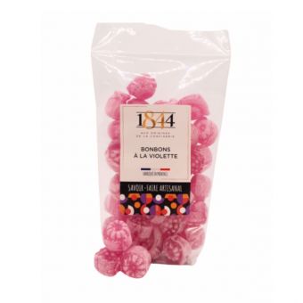 Sachet de bonbons fleurs à la violette 160g - Confiserie 1844