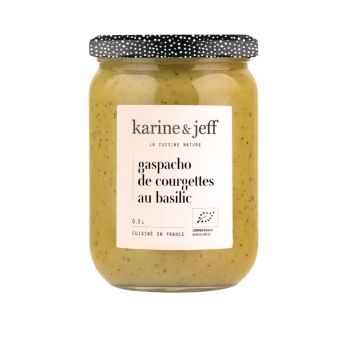 Gaspacho courgette basilic 500ml -Karine & Jeff