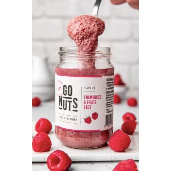 Pâte à tartiner framboise et fruits secs bio 270g - Go Nuts