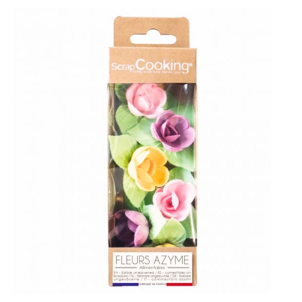 6 mini roses corolles azyme - Scrapcooking