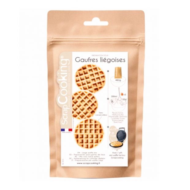Préparation pour gaufres liegeoises 480g - Scrapcooking
