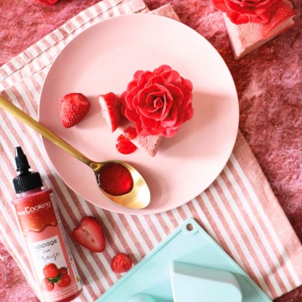 3 roses azyme rouges - Scrapcooking