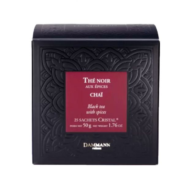 Boite 25 sachets Thé Noir aux épices Chai 50 g - Dammann Frères