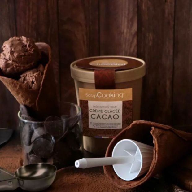 Préparation pour crème glacée cacao 185g - Scrapcooking