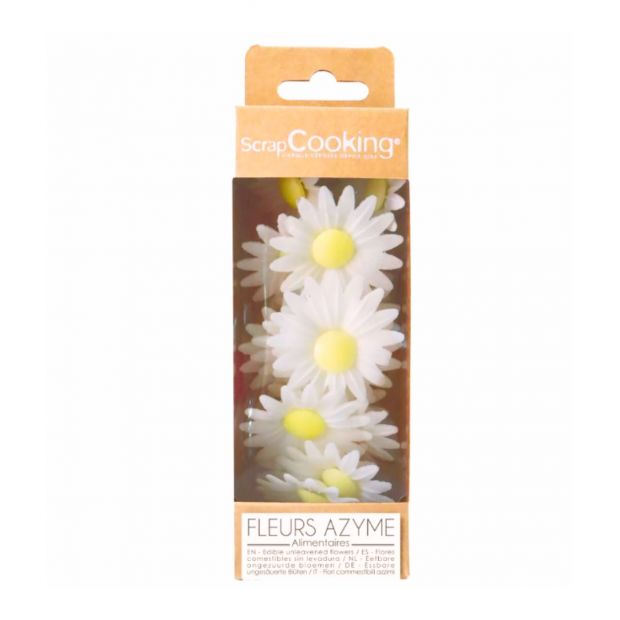 18 marguerites blanches azymes - Scrapcooking