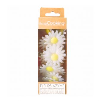 18 marguerites blanches azymes - Scrapcooking