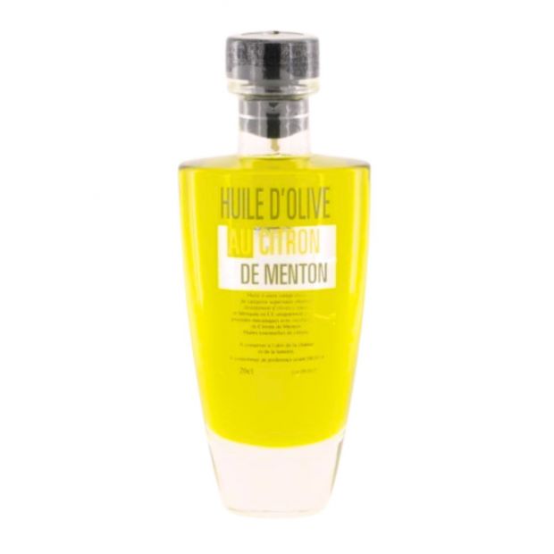 Huile d'olive citron de menton 20cl - Au pays du citron 