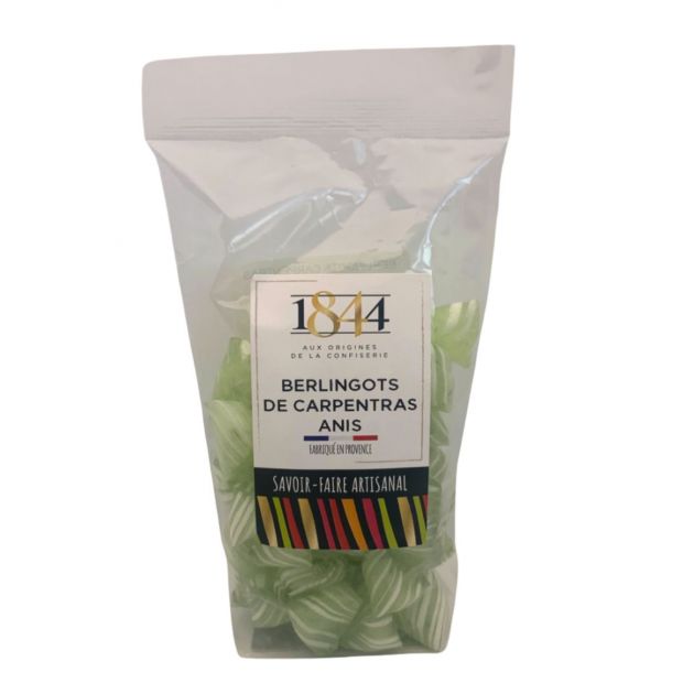Sachet berlingots de carpentras Anis 160g - Confiserie 1844