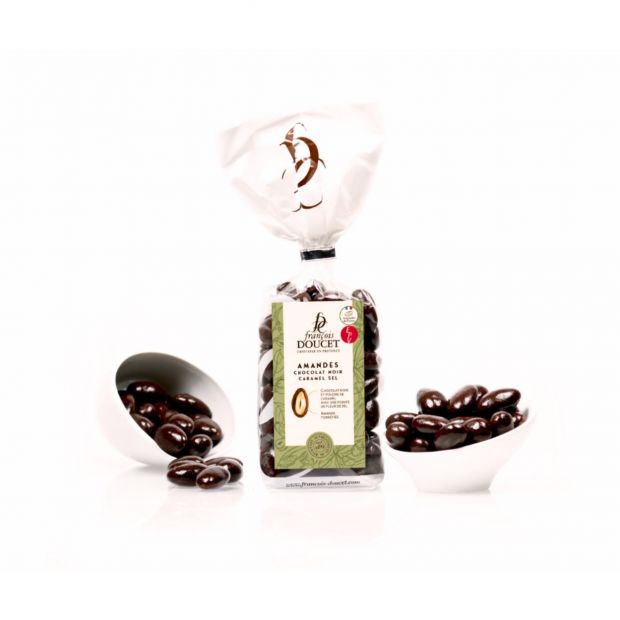 Amandes caramel sel noir 200g - François Doucet