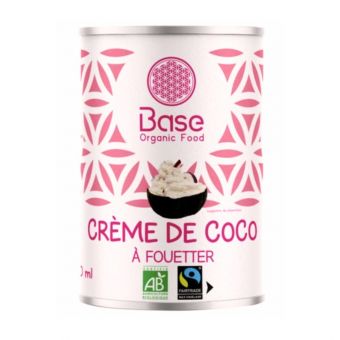 Crème de coco à fouetter aquitable bio 400ml - Base organic food