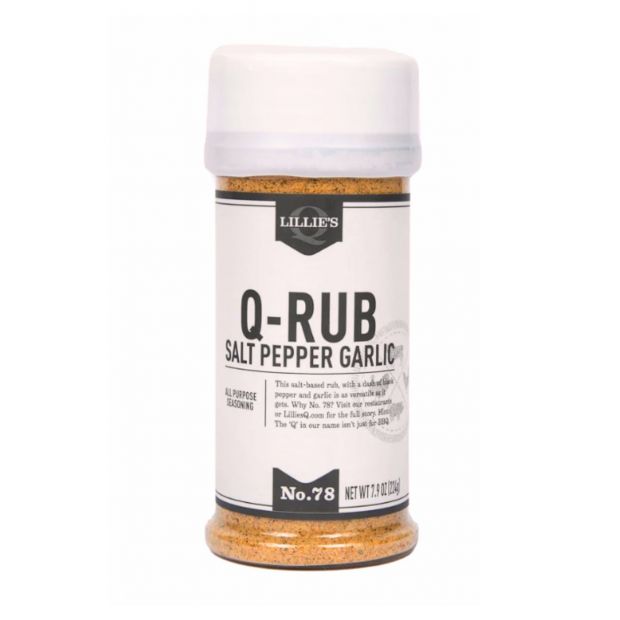 Rub salt pepper garlic 224g - Lillie's Q