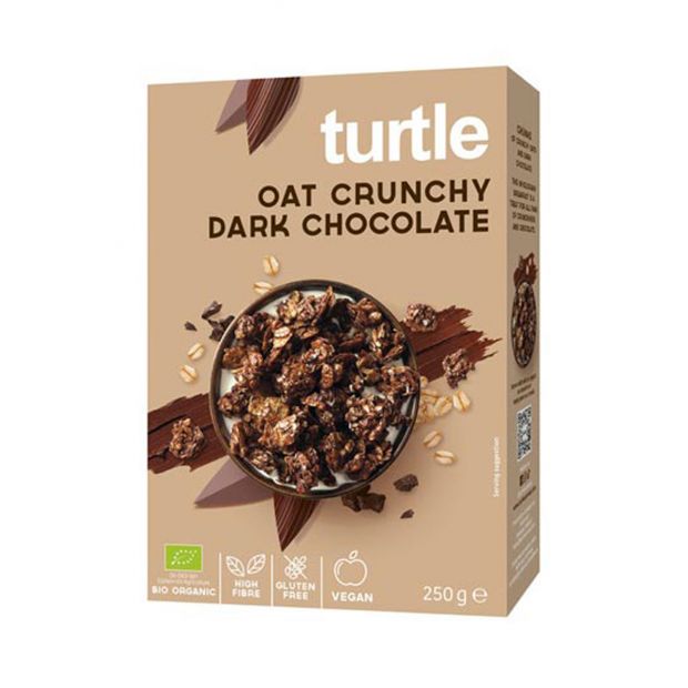 Oat Crunchy Dark Chocolate 250 g - Turtle