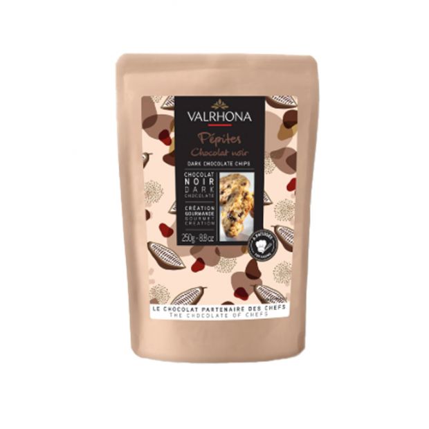Sachet Pépites Chocolat Noir 250 g - Valrhona