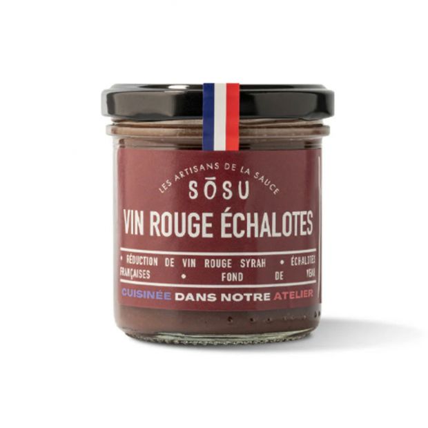 Sauce Vin Rouge et Echalotes 130 g - Sosu les artisans de la sauce