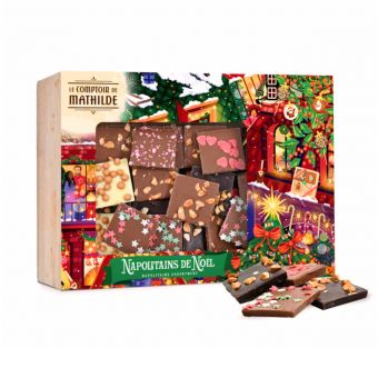 Coffret napolitains de Noël 300g - Le Comptoir de Mathilde