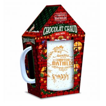 Coffret mug de Noël et chocosurprise 30g - Le Comptoir de Mathilde