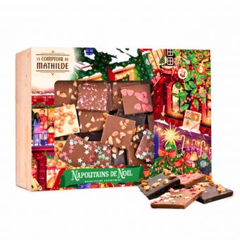 Coffret 24 chocolats chauds en attendant Noël 24X25g - Le Comptoir de Mathilde