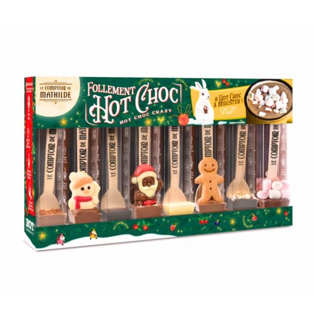 Mix hot choc assortiments de Noël 30g - Le Comptoir de Mathilde