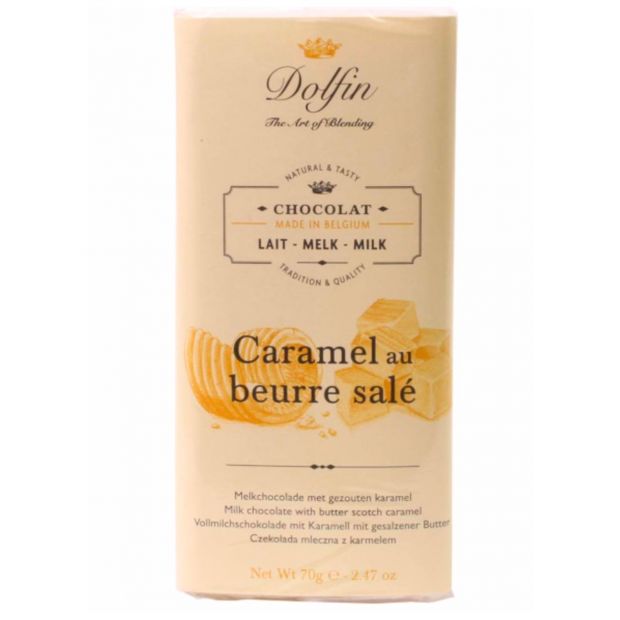 Tablette chocolat au lait caramel et beurre salé - Dolfin