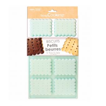 Moule silicone biscuit petit beurre - Scrapcooking