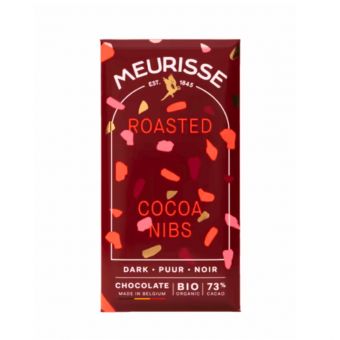 Tablette chocolat noir 73% fèves cacao 100g - Meurisse