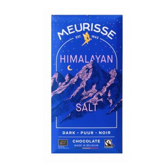 Tablette chocolat noir 73% sel Himalaya 100g - Meurisse