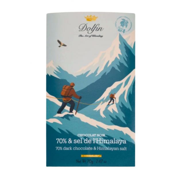 Tablette noir sel de l'himalaya 70g - Dolfin