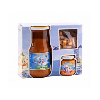 Coffret soupe de poisson + rouille + croûtons 965g - Ferrigno