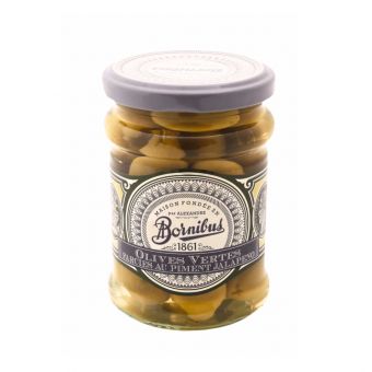 Olives vertes Jalapeno 270g - Bornibus