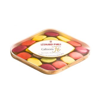 Boîte 9 calissons "Fé" fruités assortis 55g - Léonard Parli
