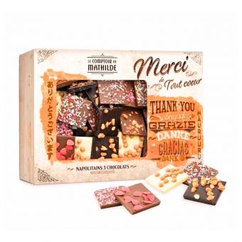 Coffret napolitain Merci Maîtresse 300g - Le Comptoir de Mathilde