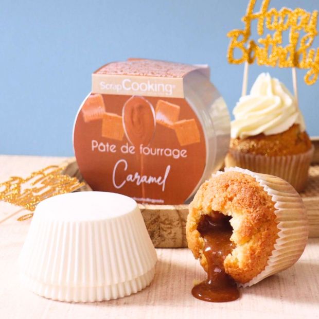 Pâte de fourrage crémeux 200g caramel - Scrapcooking