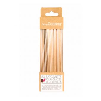 20 bâtonnets pour glace - Scrapcooking