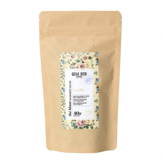 Thé Blanc Vanille 40g - Quai Sud