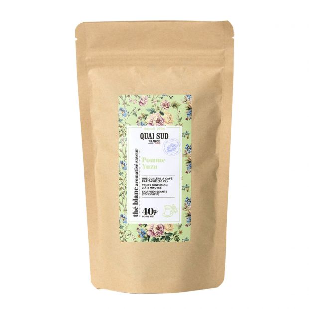 Thé Blanc Pomme Yuzu 40g - Quai Sud