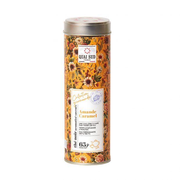 Thé Noir Amande Caramel 65g - Quai Sud