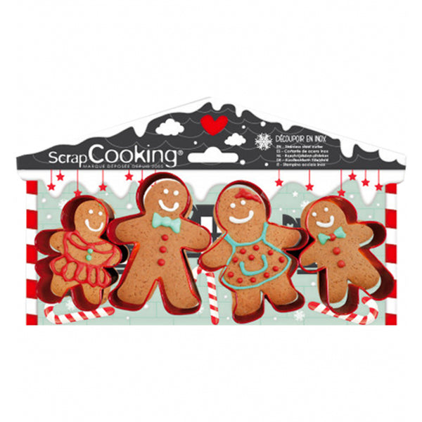 4 EMPORTE PIECES BONHOMME P.E. SCRAPCOOKING