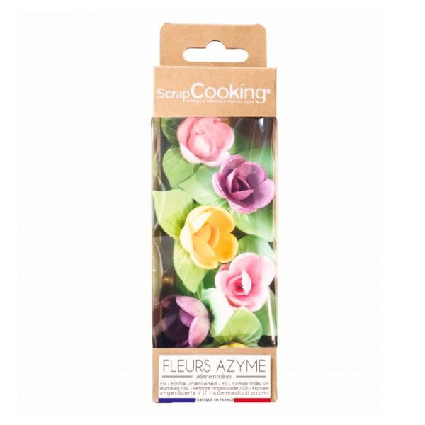 6 mini roses corolles azyme - Scrapcooking