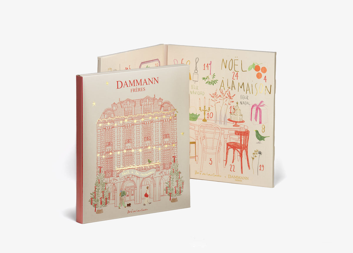 Calendrier de l’Avent 2026 – Dammann Frères — vue du coffret