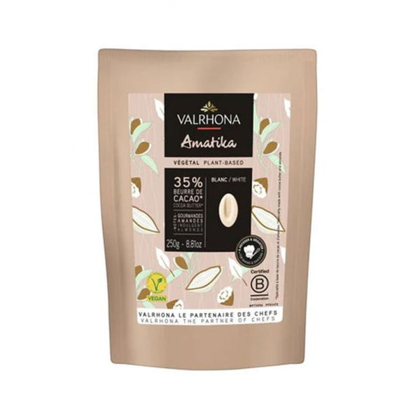 Amatika Blanc 46 % Fève 250 g - Valrhona