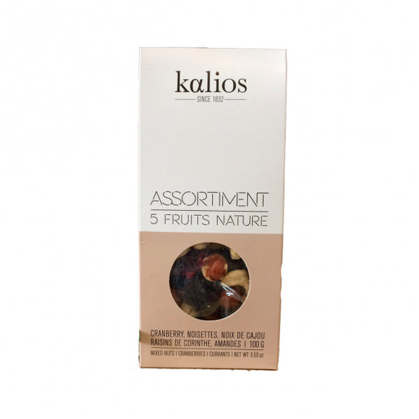 ASSORTIMENT 5 FRTS SECS 100 G