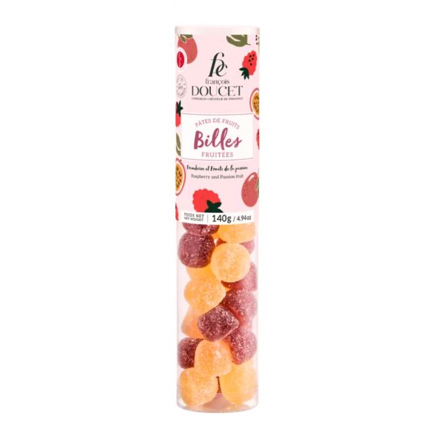 Billes fruitées framboise passion 140g - François Doucet