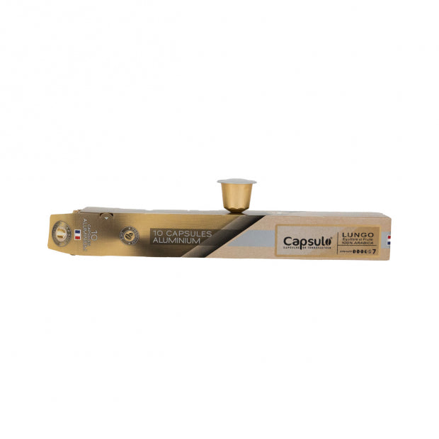 Capsules lungo x10 aluminium