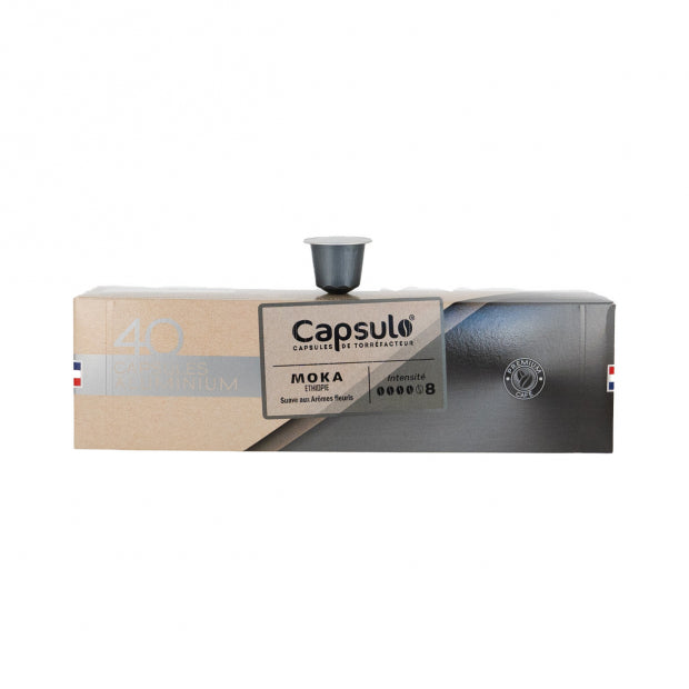 Capsules moka Ethiopie x40 aluminium