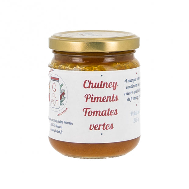 Chutney piment tomate verte 200g - G du pot