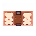 Coffret 3 oursons guimauves chocolat au lait & blanc framboise 90g - Le Comptoir de Mathilde
